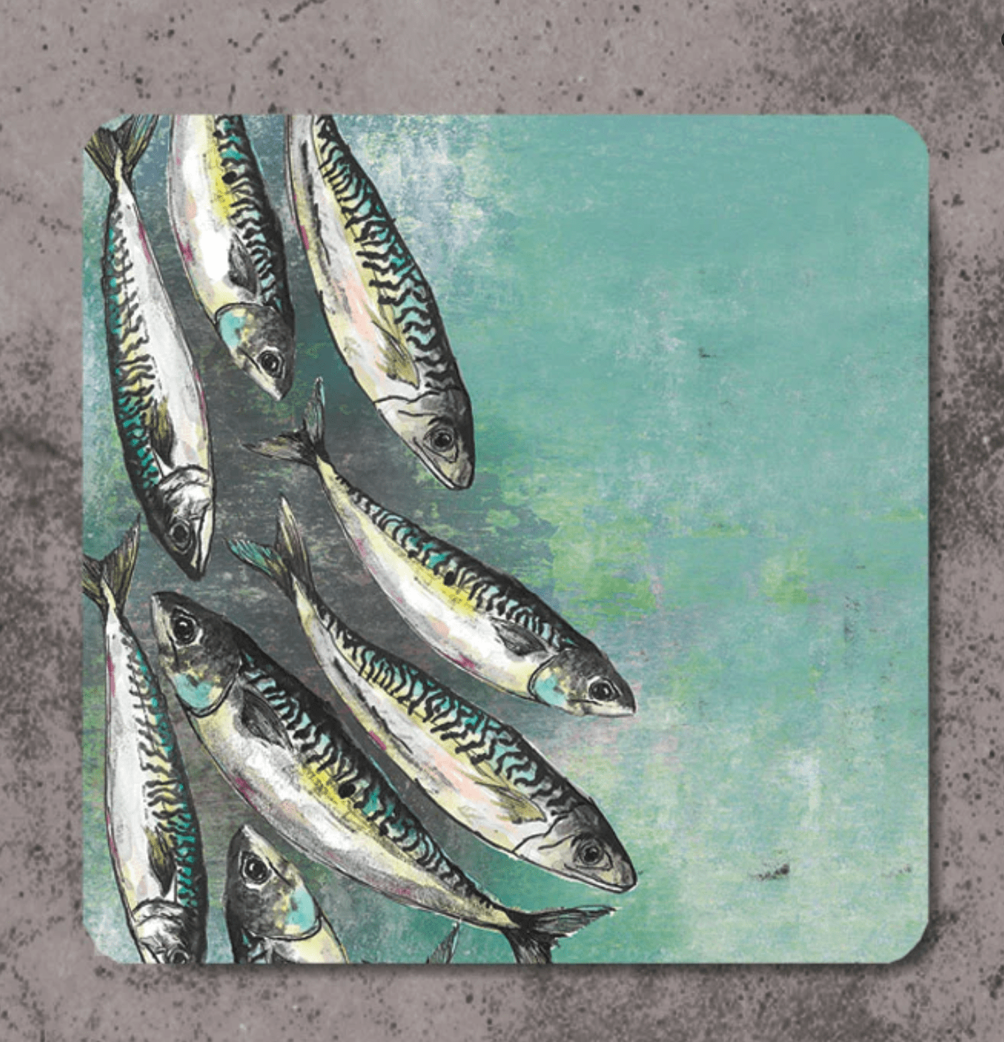 Dollyhotdogs Coaster Mackerel Shoal Design