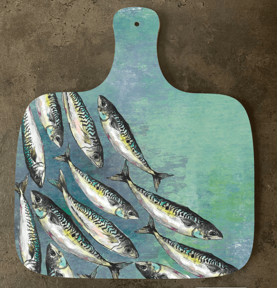 Small Mackerel Shoal Chopping Board – Dollyhotdogs