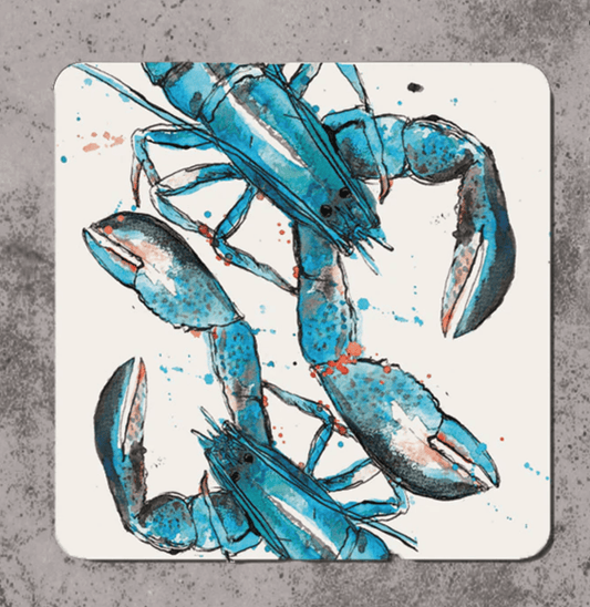 Table placemat with Blue Lobster by Dollyhotdogs
