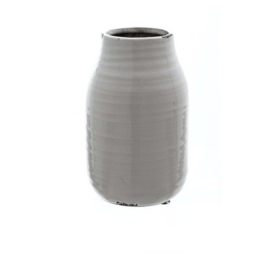 White cracked Glazed Vase