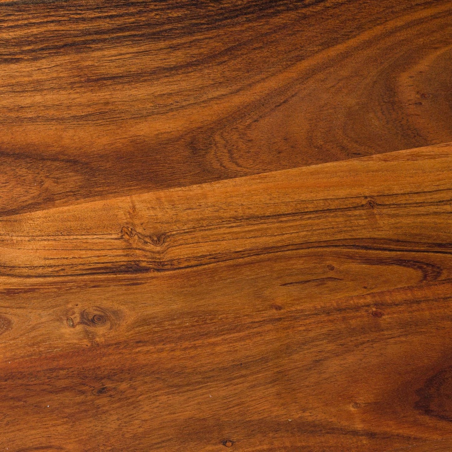 Solid hardwood chopping board closeup