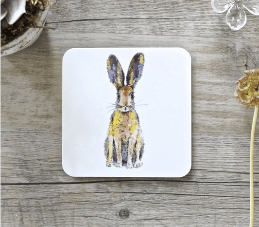 Toasted Crumpet Coaster Set Hare Design