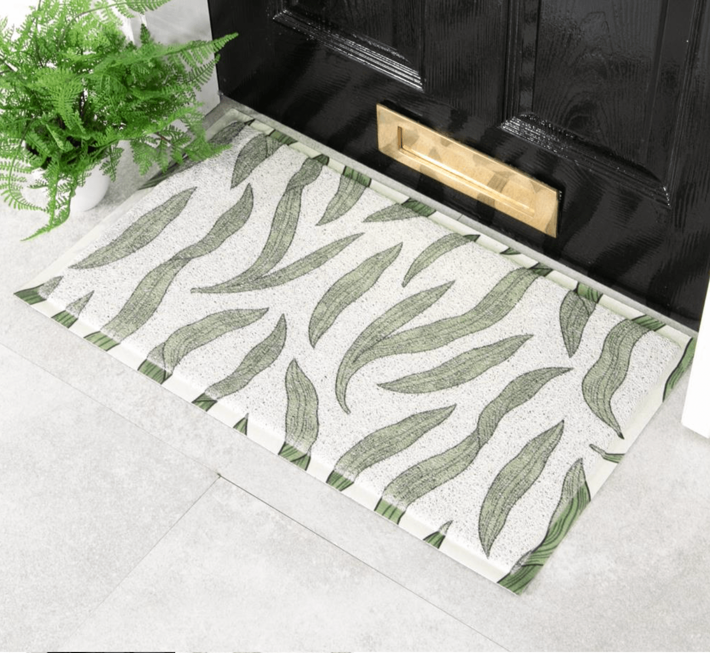 Outdoor Doormat Leaf William Morris Design