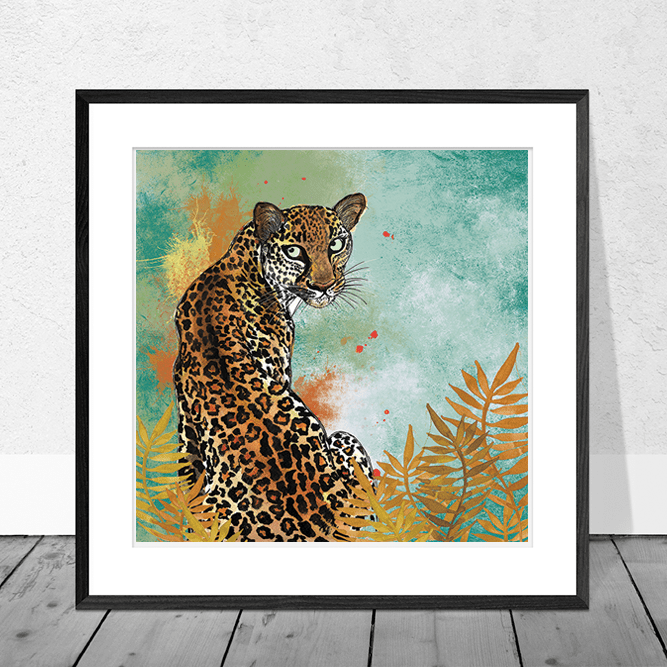 Dollyhotdogs Art Print Leopard  Design