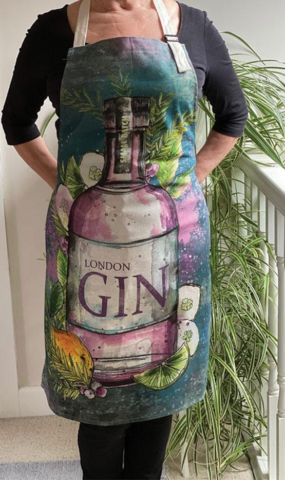 Dollyhotdogs Apron London Gin Design 