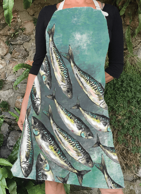 Dollyhotdogs Apron  Mackerel Design