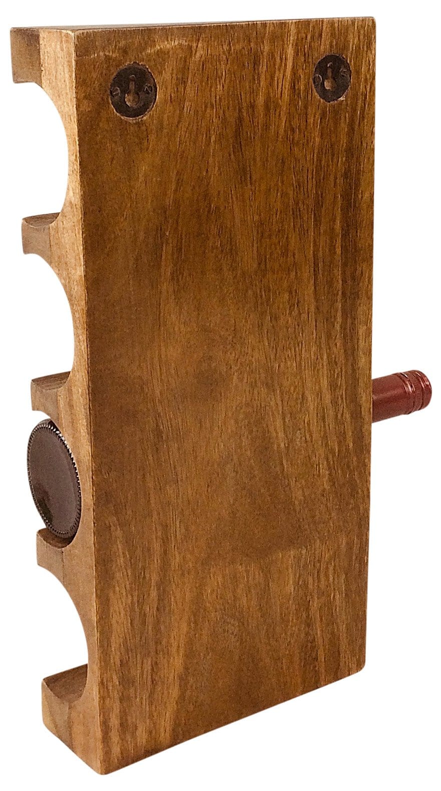 Mango Wood Wall Mounted Wine rack Back