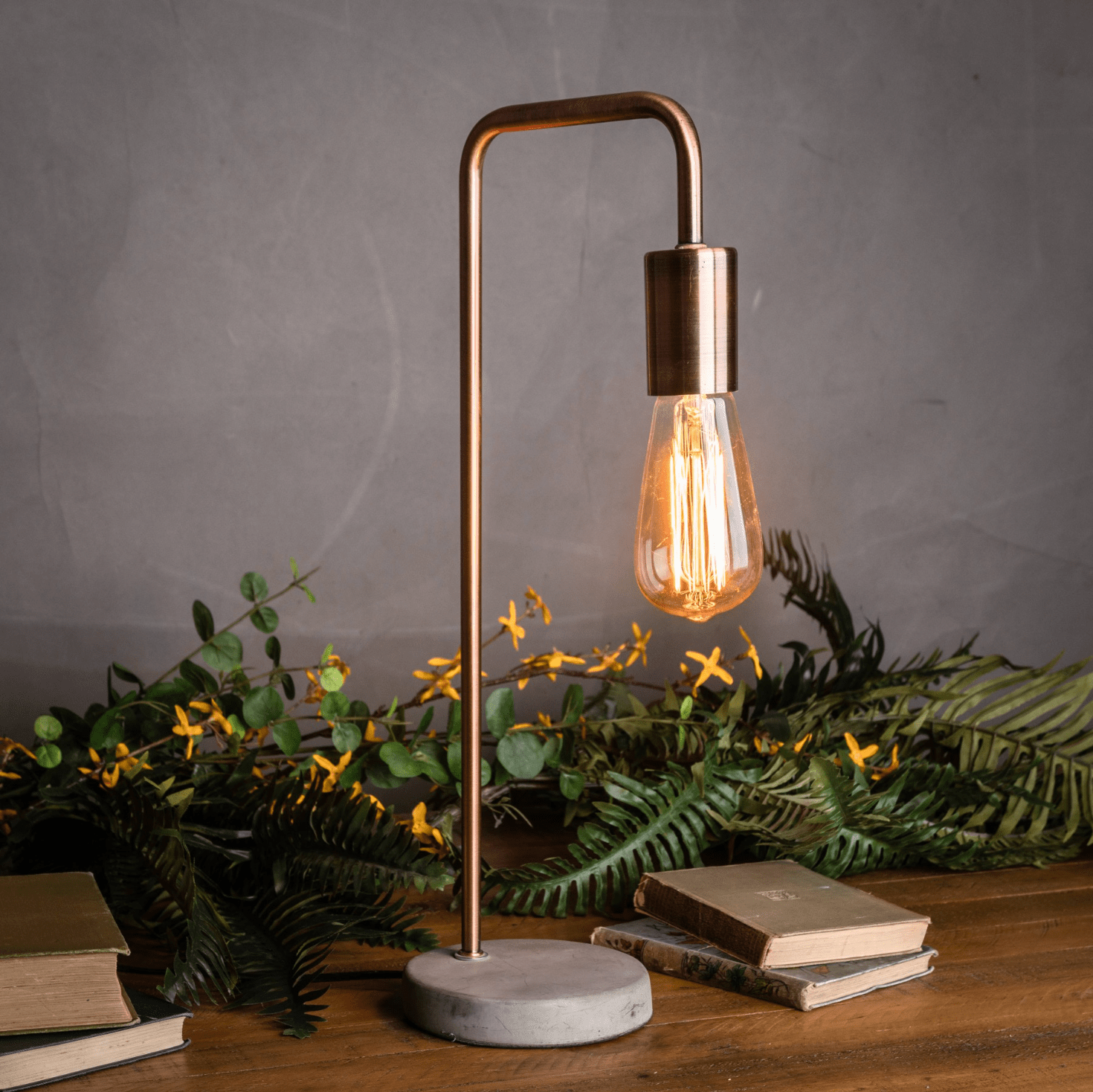 Marble Industrial Desk Lamp