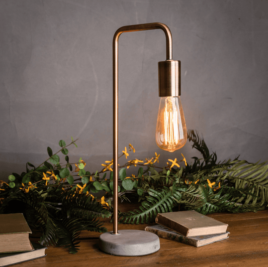 Marble Industrial Desk Lamp