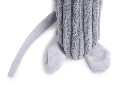 Petface Buddies Grey Mouse Dog Toy Tail and Feet Detail