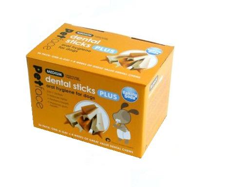 Petface Dog Dental Sticks Medium Size Box of 56