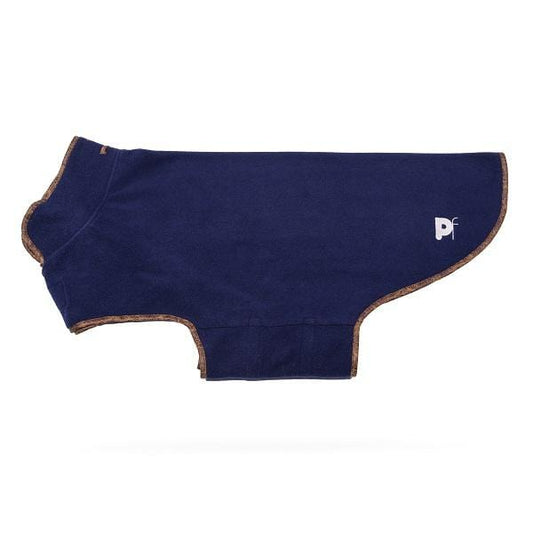 Petface Navy Blue Fleece Dog Coat