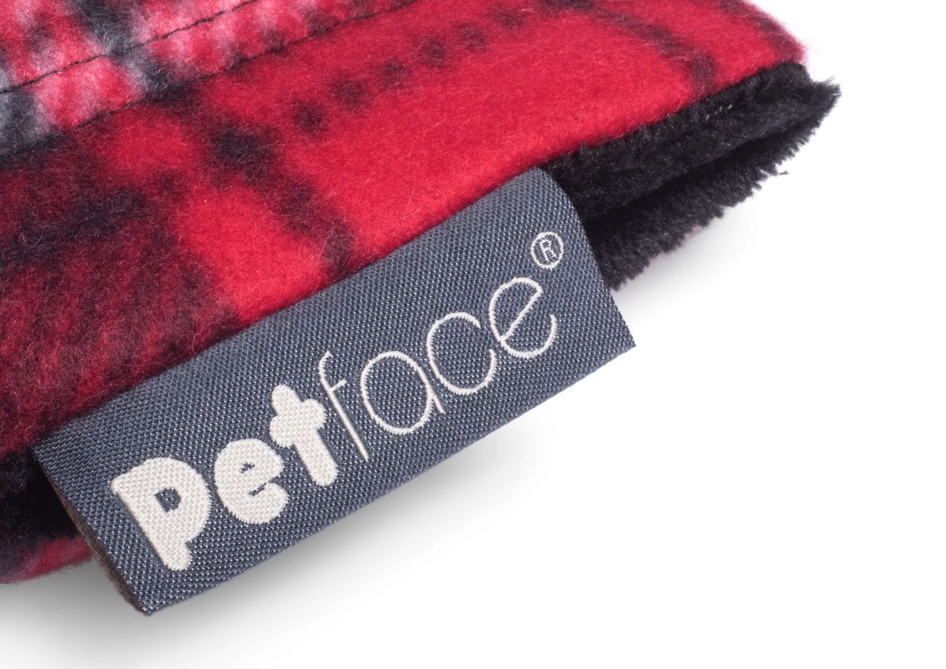 Petface Red Tartan Dog Blanket Detail