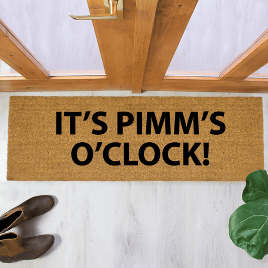 It's Pimms O'Clock Double Doormat