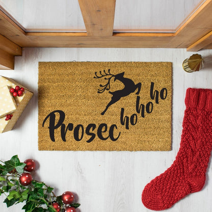 Prosec hohoho fun seasonal doormat  