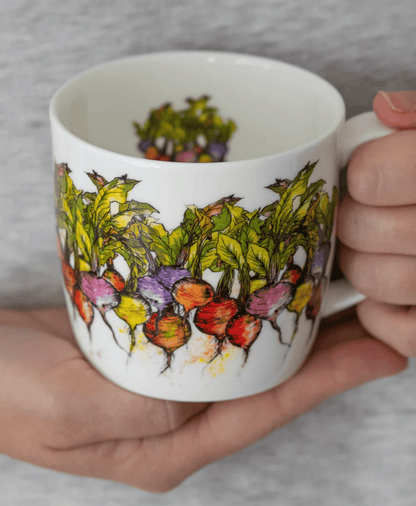 Radish Design Bone China Mug by Dollyhotdogs