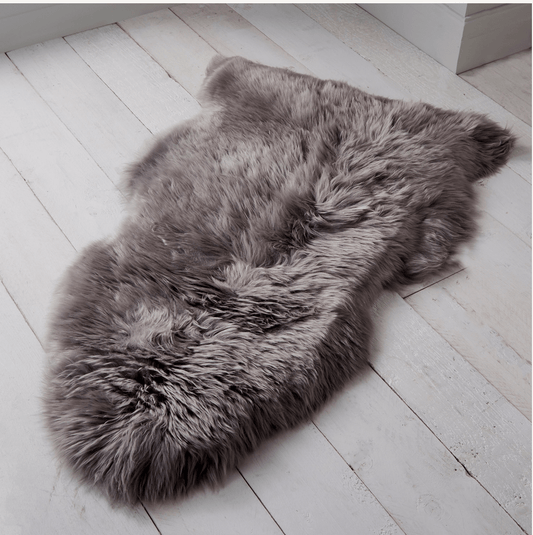 Grey Natural Sheepskin Rug by native