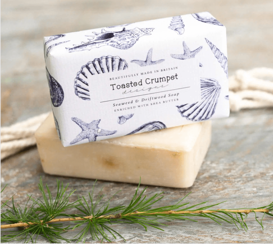 Toasted Crumpet Seaweed &  Driftwood Soap Bar 