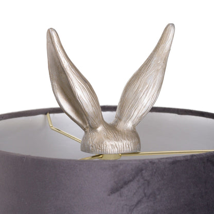 Silver Rabbit Head and Ears Detail