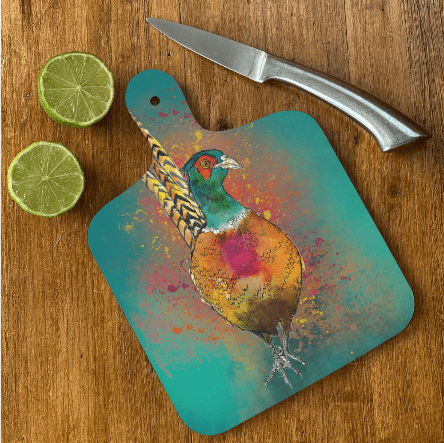 Dollyhotdogs Small Chopping Board Pheasant Design