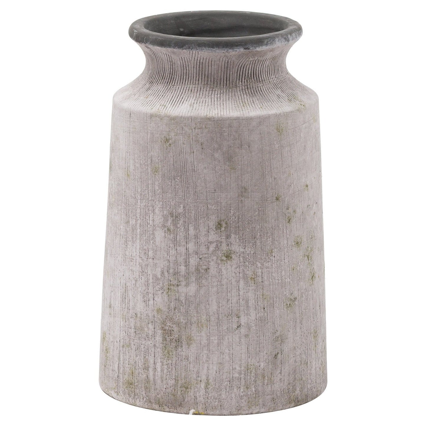 Natural finish stone vase