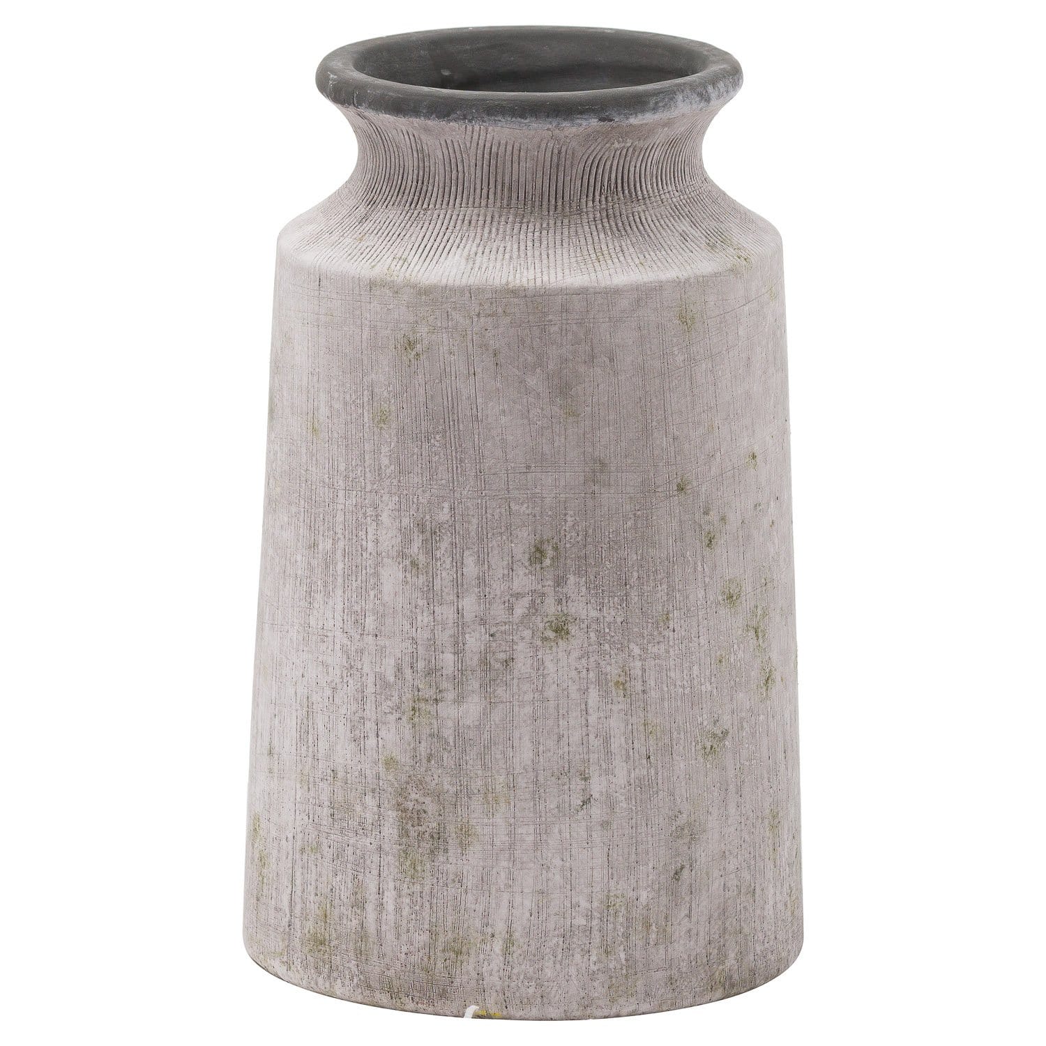 Natural finish stone vase