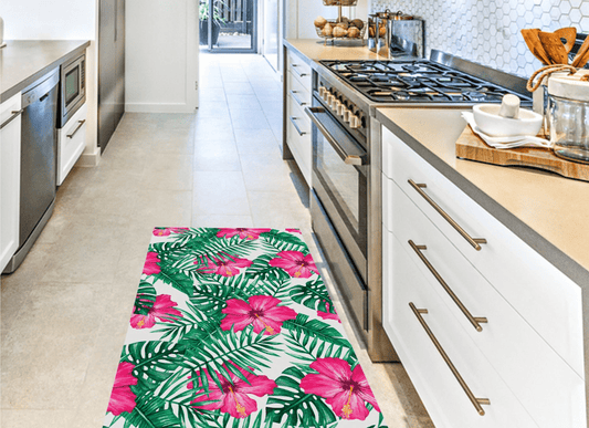 Monstera Vinyl Floor Runner by Artsy